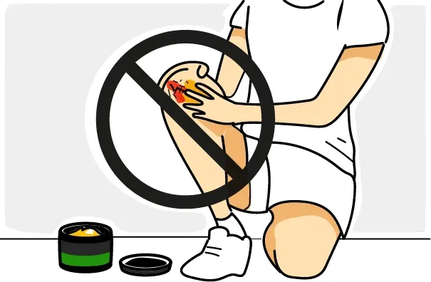 Non applicare su ferite aperte