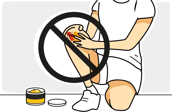 Non applicare su ferite aperte