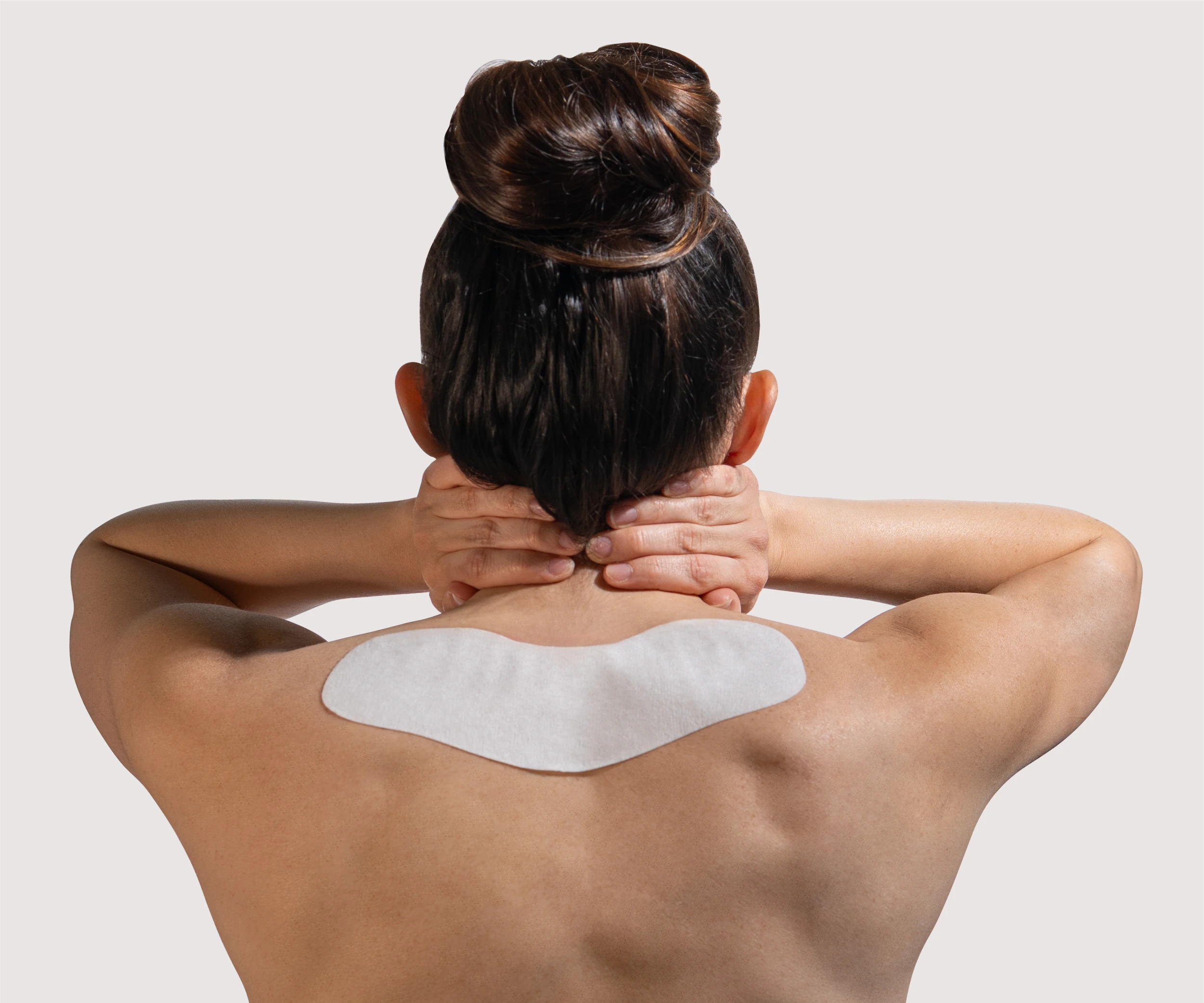 foto dell'applicazione delle fasce dolori muscolari dulac