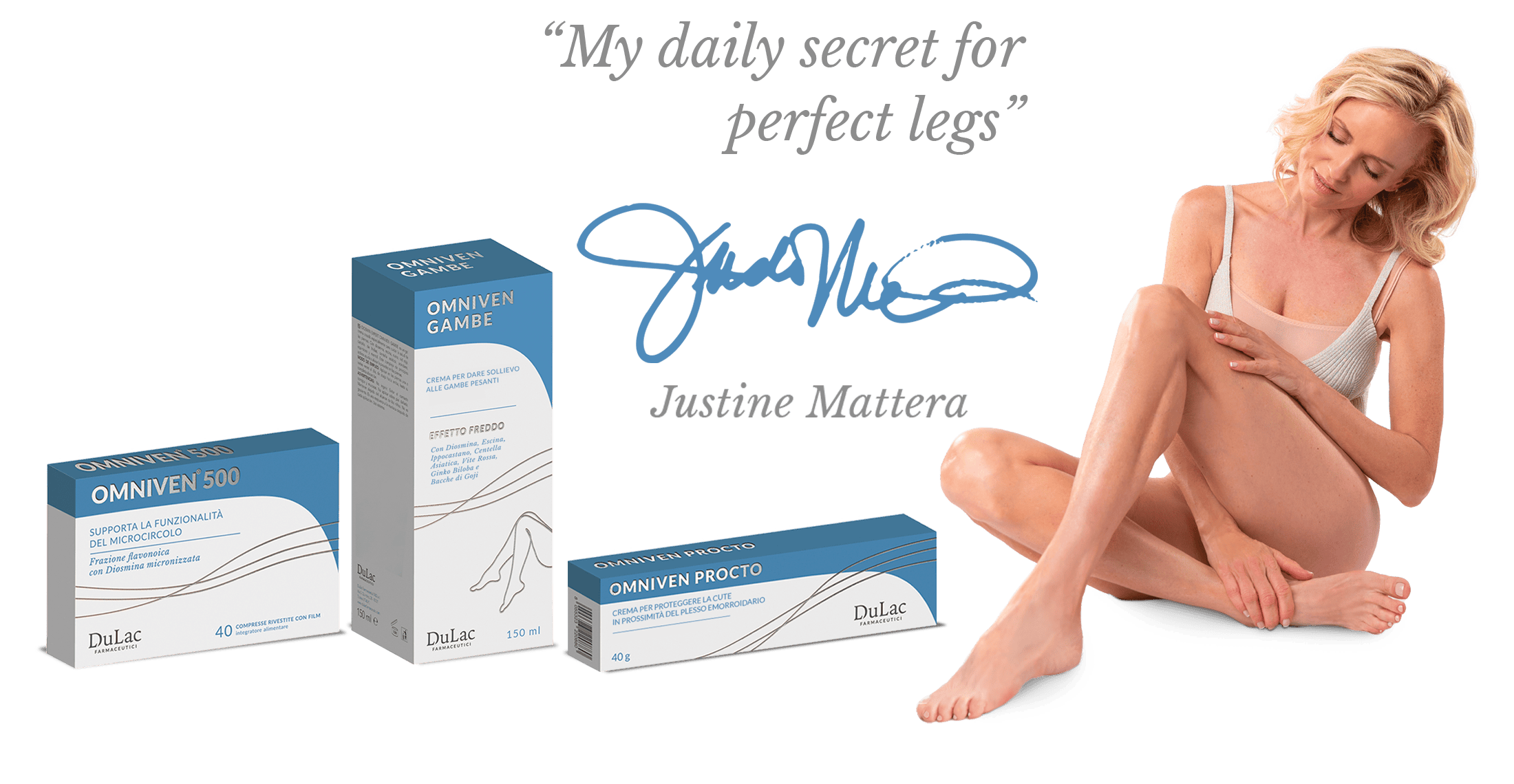 Justine Mattera for DuLac with Omniven Legs